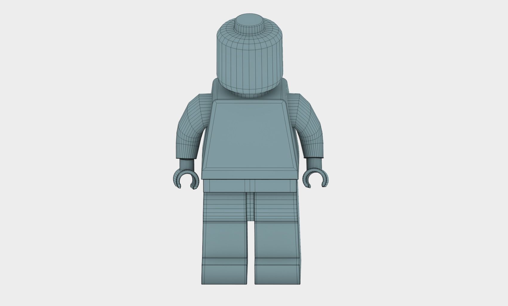 Lego Construction Worker Figures with dozer and bonus 3D model_40