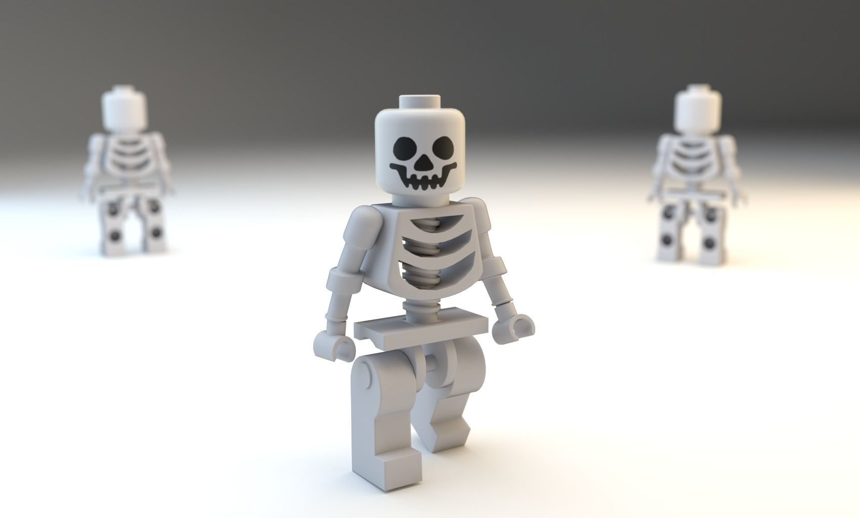 Lego Construction Worker Figures with dozer and bonus 3D model_21