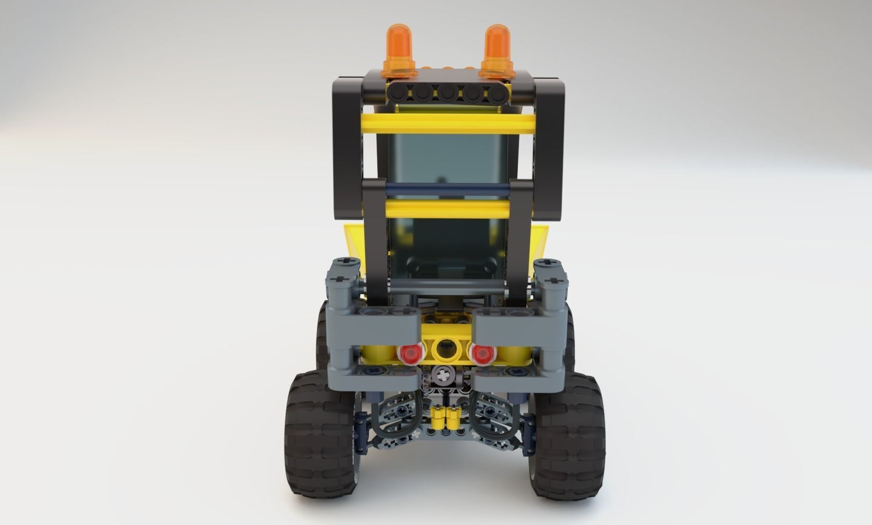 Lego Construction Worker Figures with dozer and bonus 3D model_30