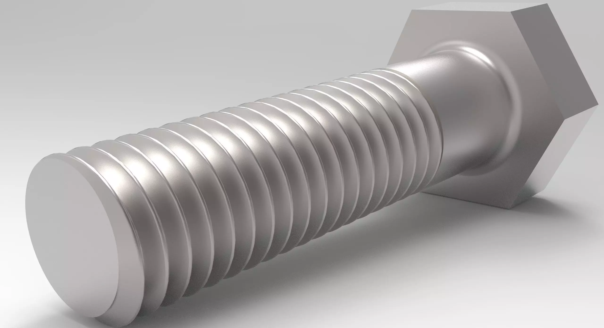 Hexagon Head Bolt - M8 - Mesh And FBX 3D print model