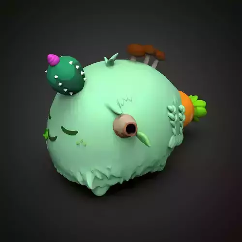 AXIE INFINITY 3D PLANT MODEL BIG YAK BODY