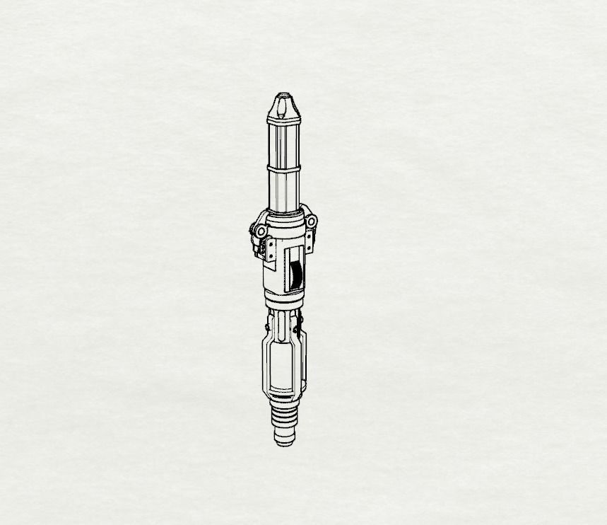 Doctor Who Capaldi Sonic Screwdriver Replica Prop Miniature 3D print model_4