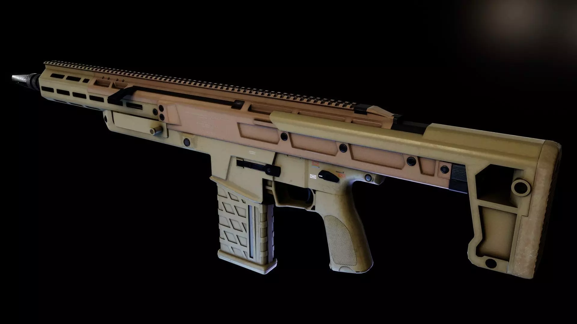 Textron NGSW-R Low-poly 3D model_0