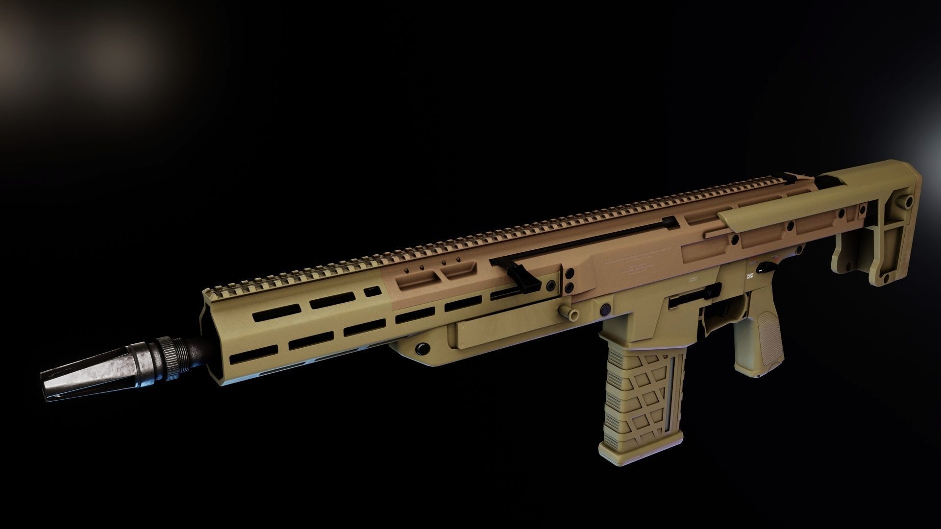 Textron NGSW-R Low-poly 3D model_3