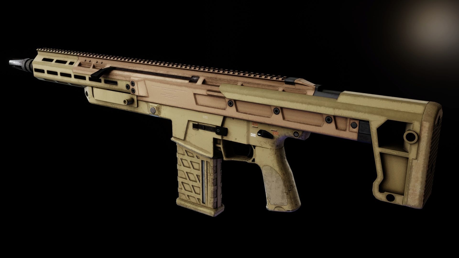 Textron NGSW-R Low-poly 3D model_7