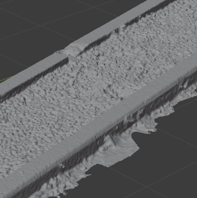 Planter long piece of metal Low-poly 3D model_30