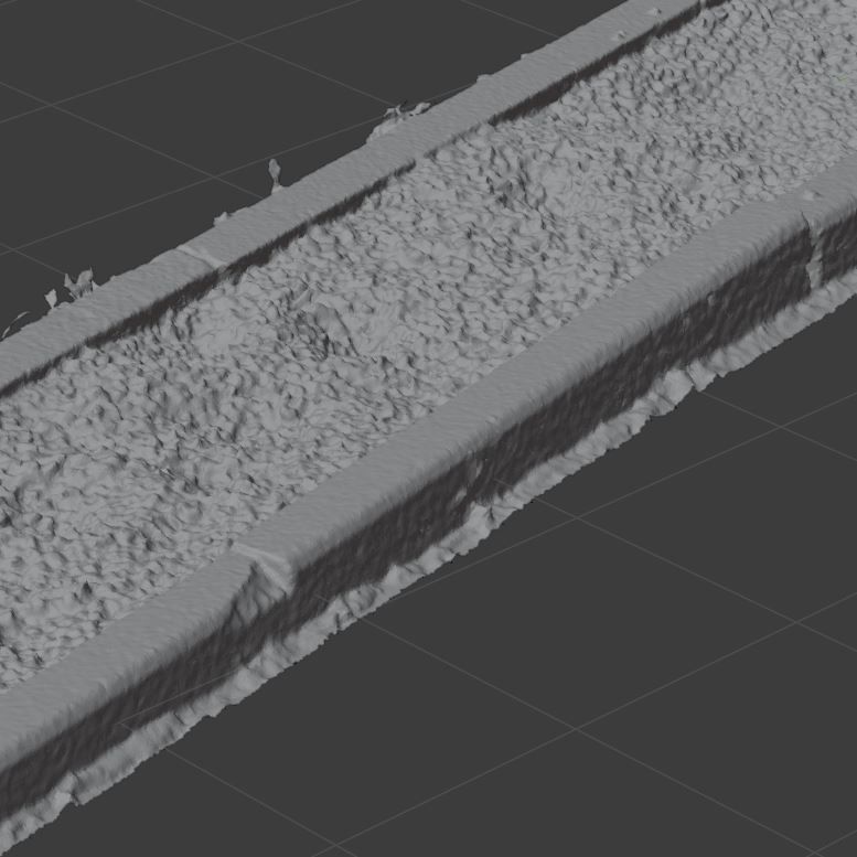 Planter long piece of metal Low-poly 3D model_26