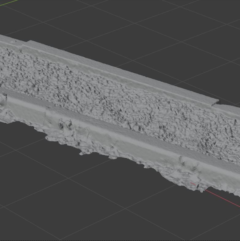 Planter long piece of metal Low-poly 3D model_28