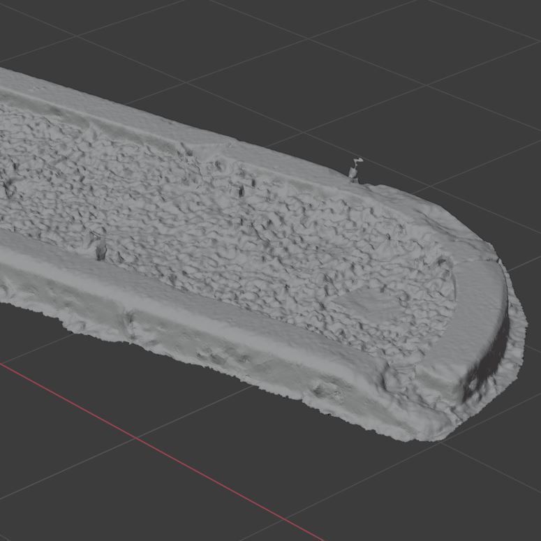 Planter long piece of metal Low-poly 3D model_34