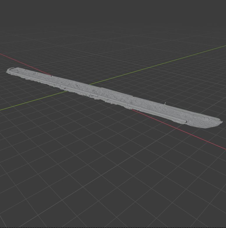 Planter long piece of metal Low-poly 3D model_37