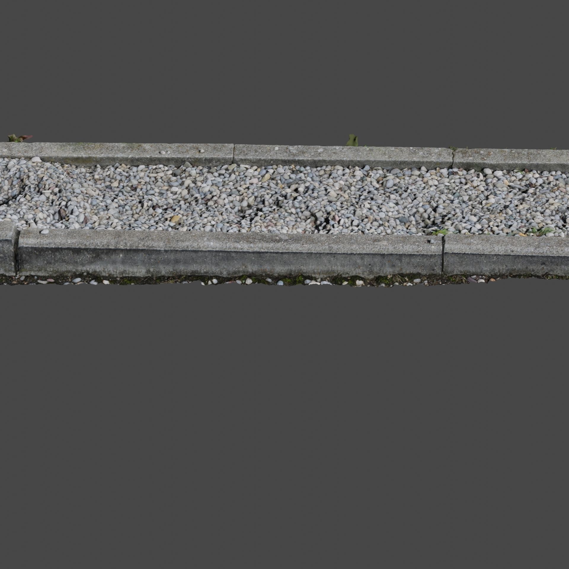 Planter long piece of metal Low-poly 3D model_10