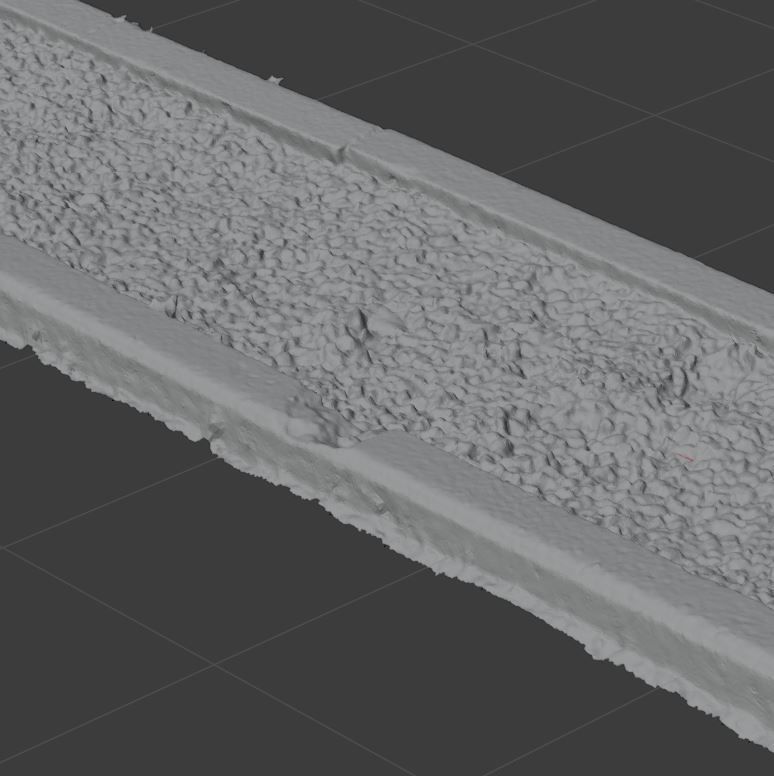 Planter long piece of metal Low-poly 3D model_24