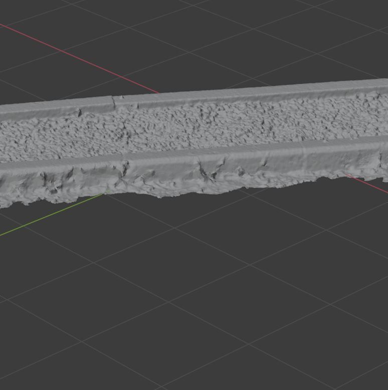 Planter long piece of metal Low-poly 3D model_29