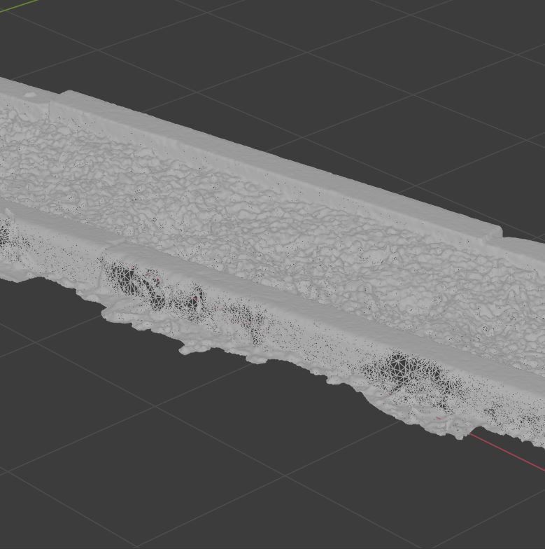 Planter long piece of metal Low-poly 3D model_48