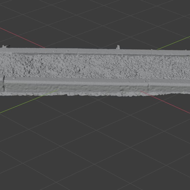 Planter long piece of metal Low-poly 3D model_25