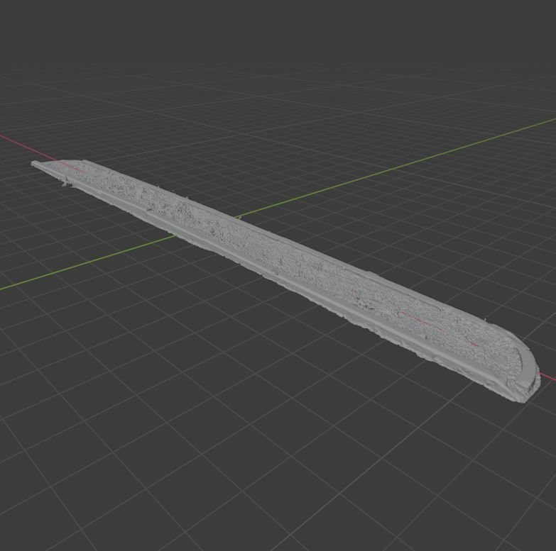 Planter long piece of metal Low-poly 3D model_22