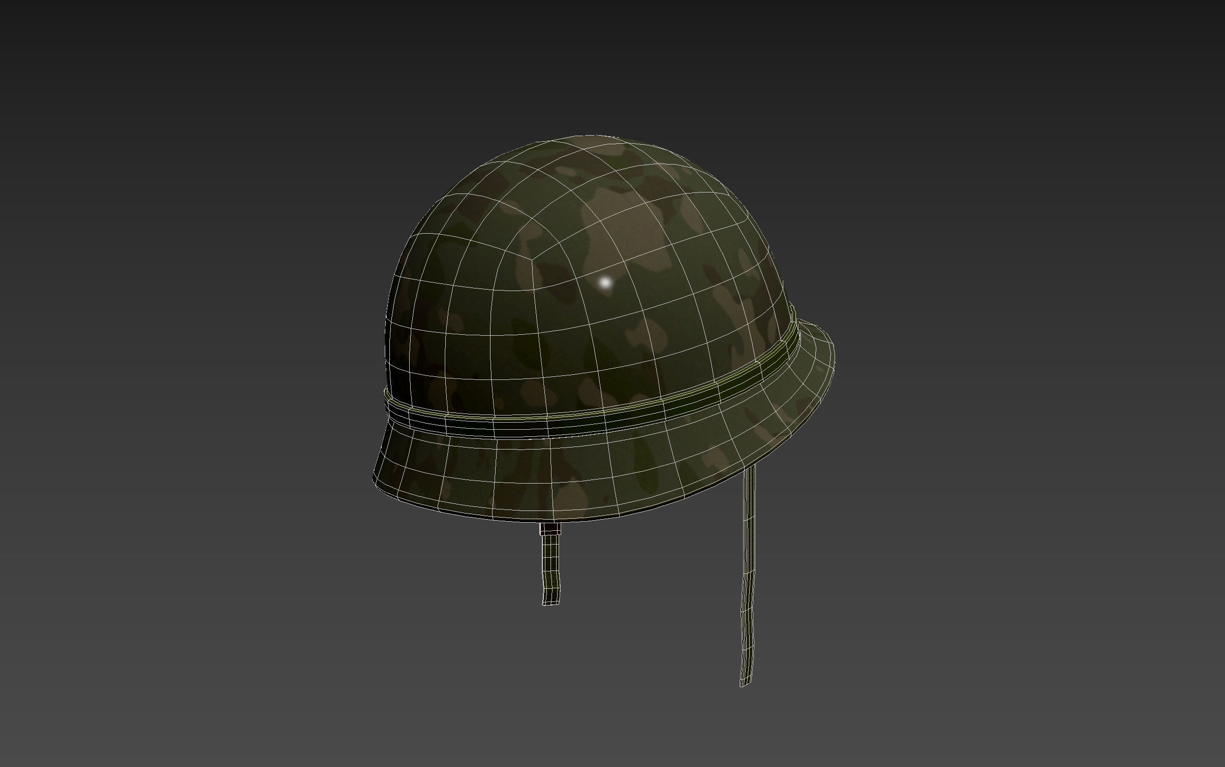 Army Helmet 3D model_16