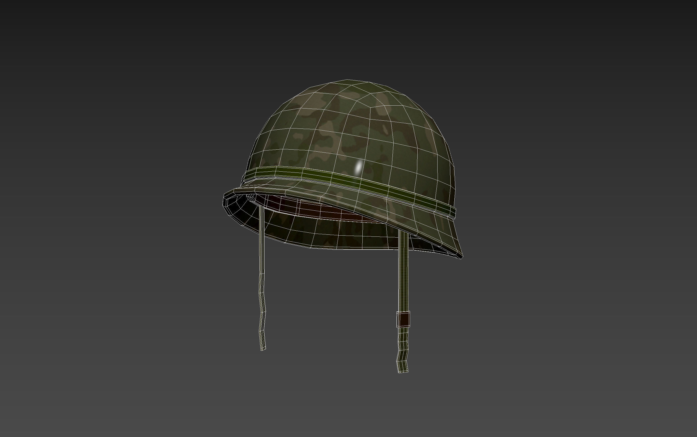Army Helmet 3D model_11