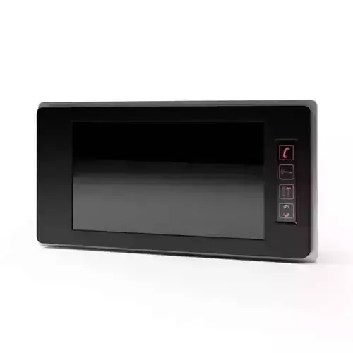 Black Lcd Intercom Screen 3D model Black Lcd Intercom Screen 3D model