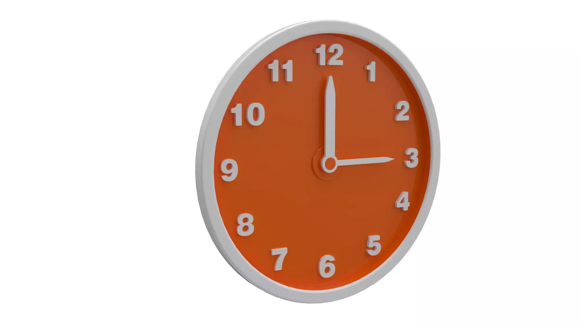 clock orange 3D model