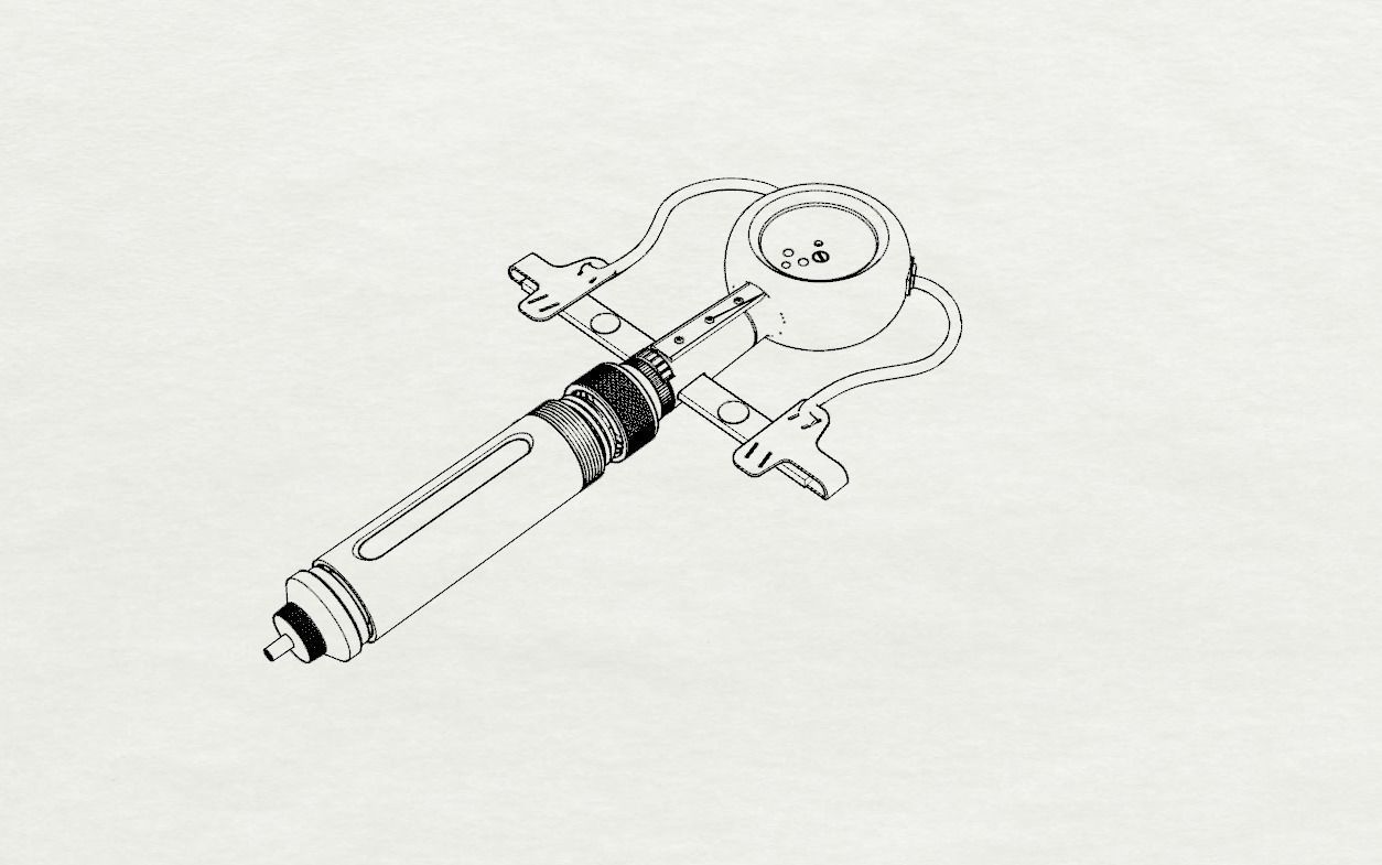 Fallout Stimpack Miniature prop Replica  3D print model_1