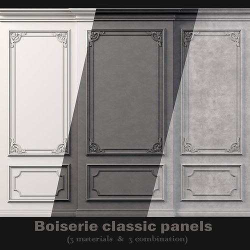 Wall Molding  Low-poly 3D model