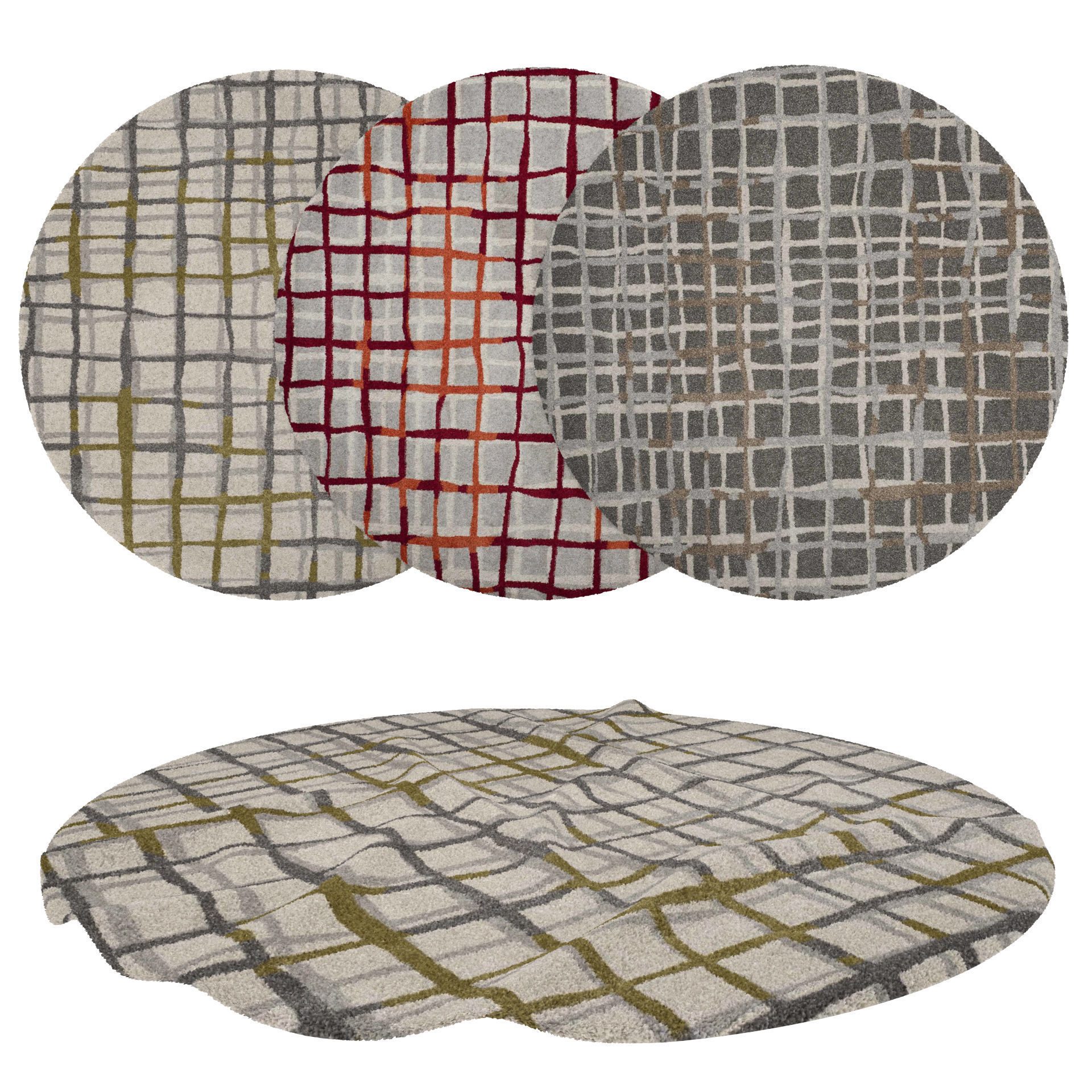 16 in 1 Rug Collection No 4 Low-poly 3D model_8