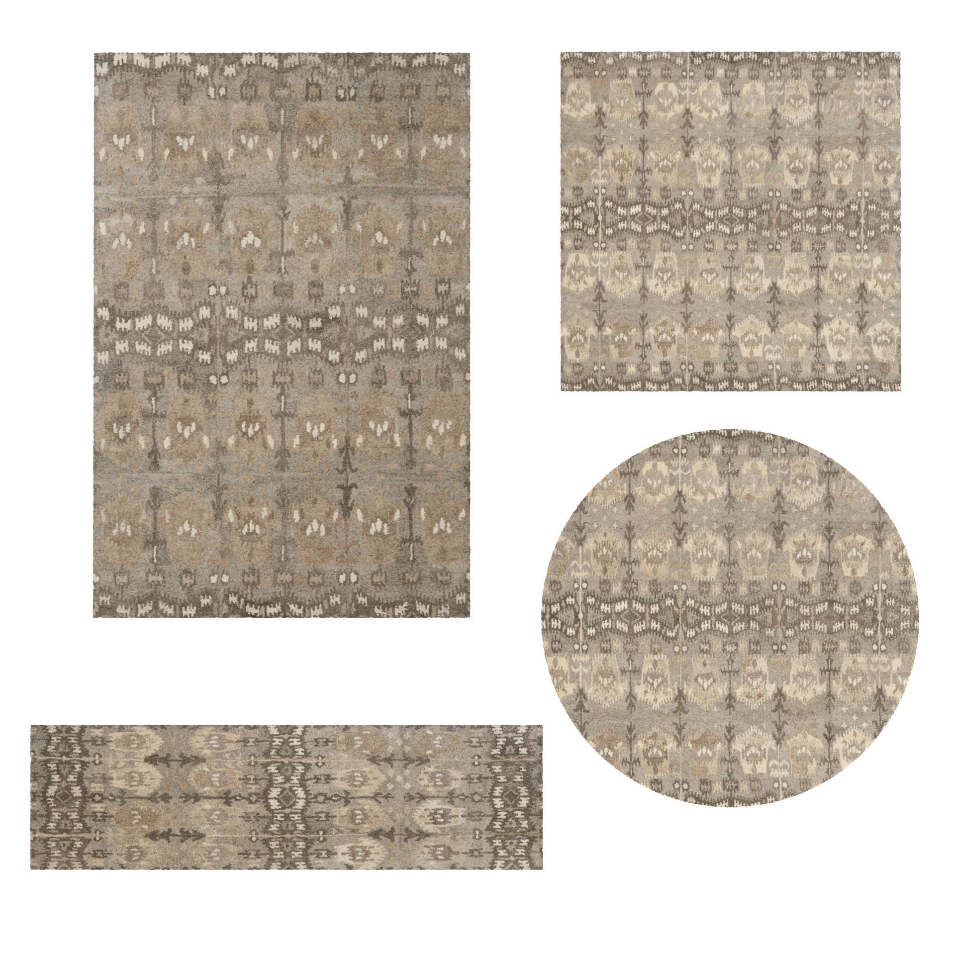 16 in 1 Rug Collection No 4 Low-poly 3D model_16
