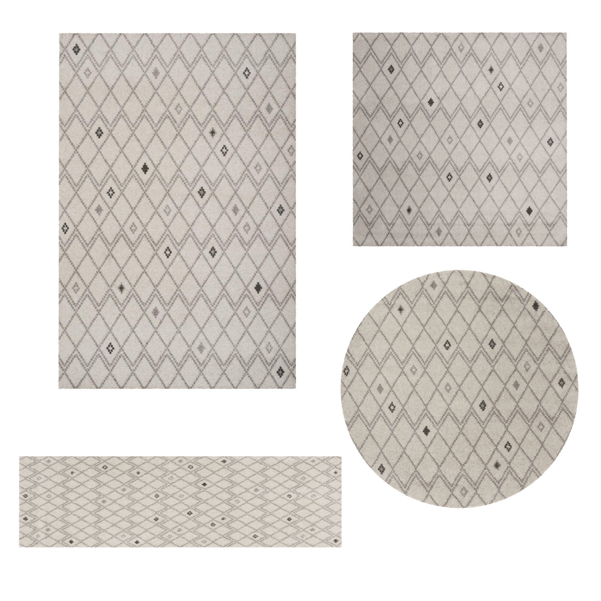 16 in 1 Rug Collection No 4 Low-poly 3D model_11