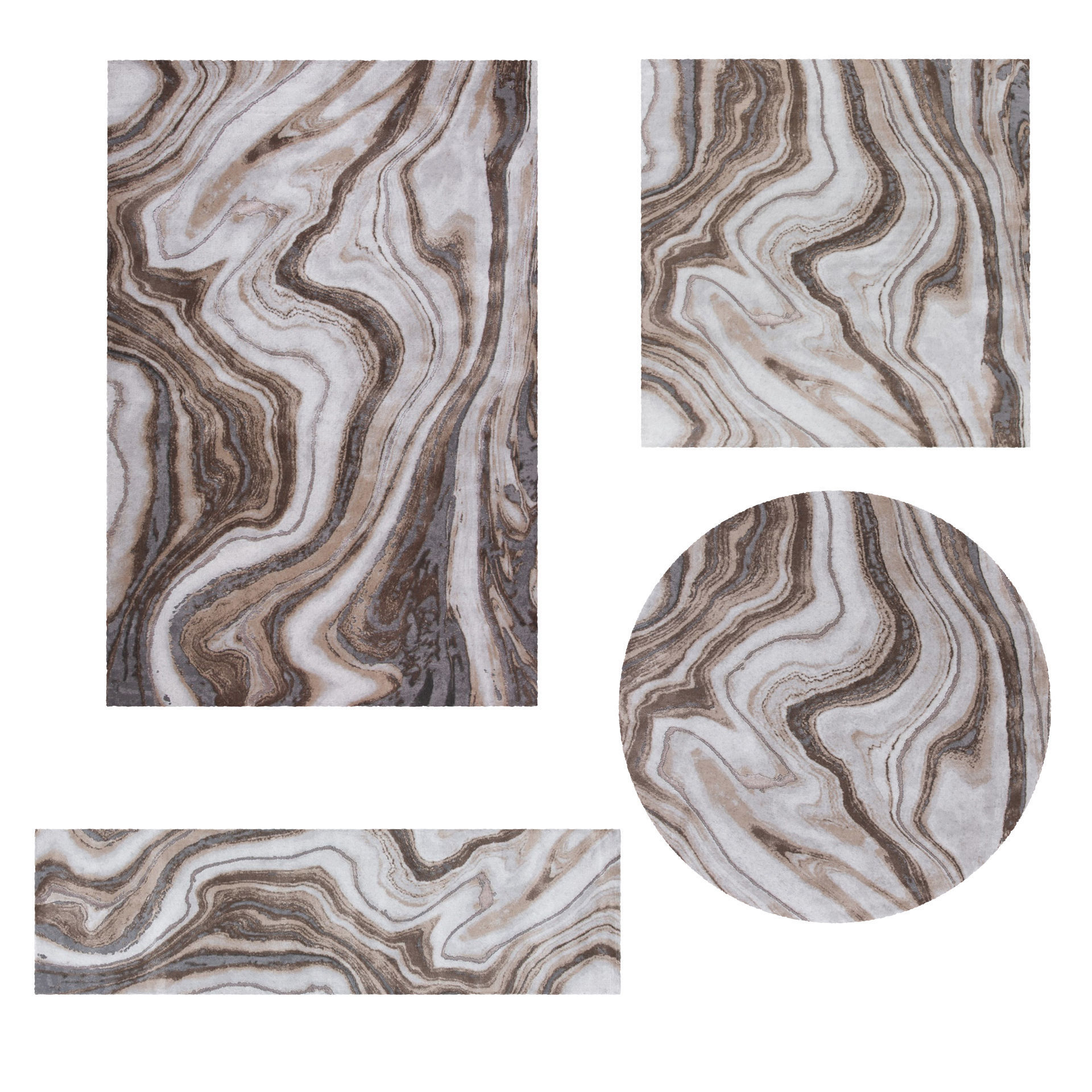 16 in 1 Rug Collection No 4 Low-poly 3D model_4