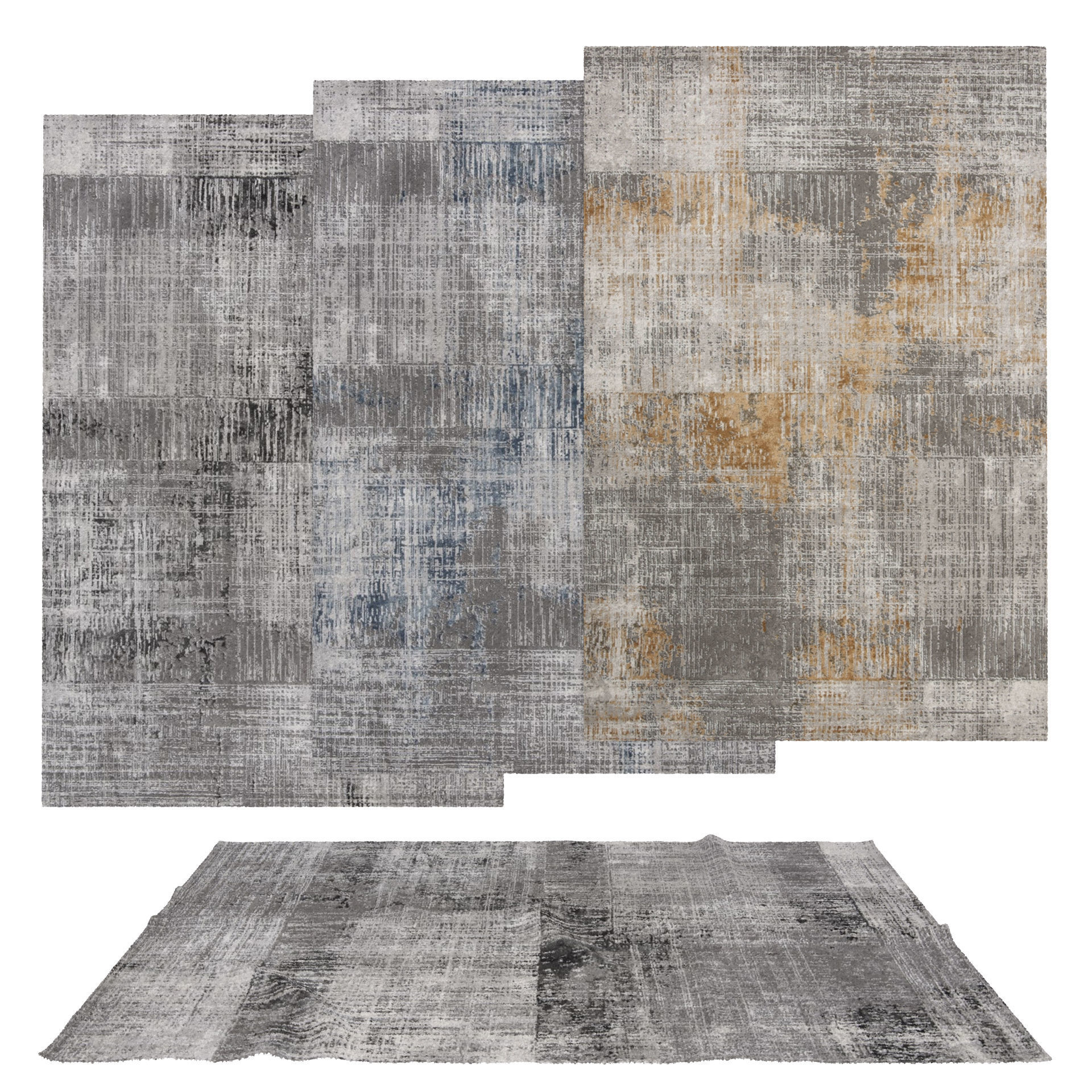 16 in 1 Rug Collection No 4 Low-poly 3D model_5