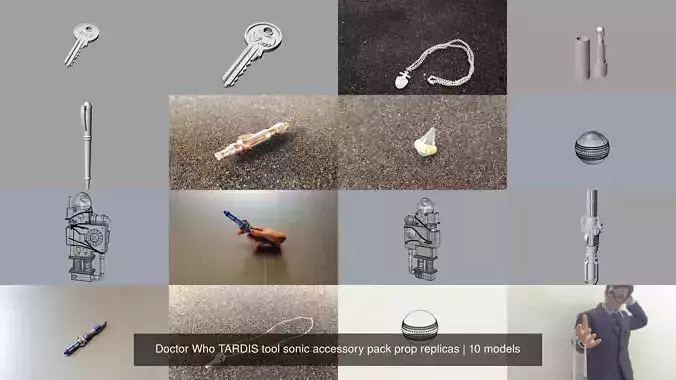 Doctor Who TARDIS tool sonic accessory pack prop replicas