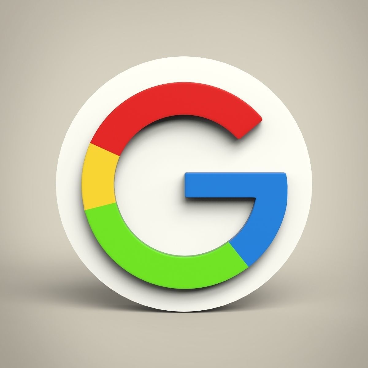 Google logo Low-poly 3D model_2