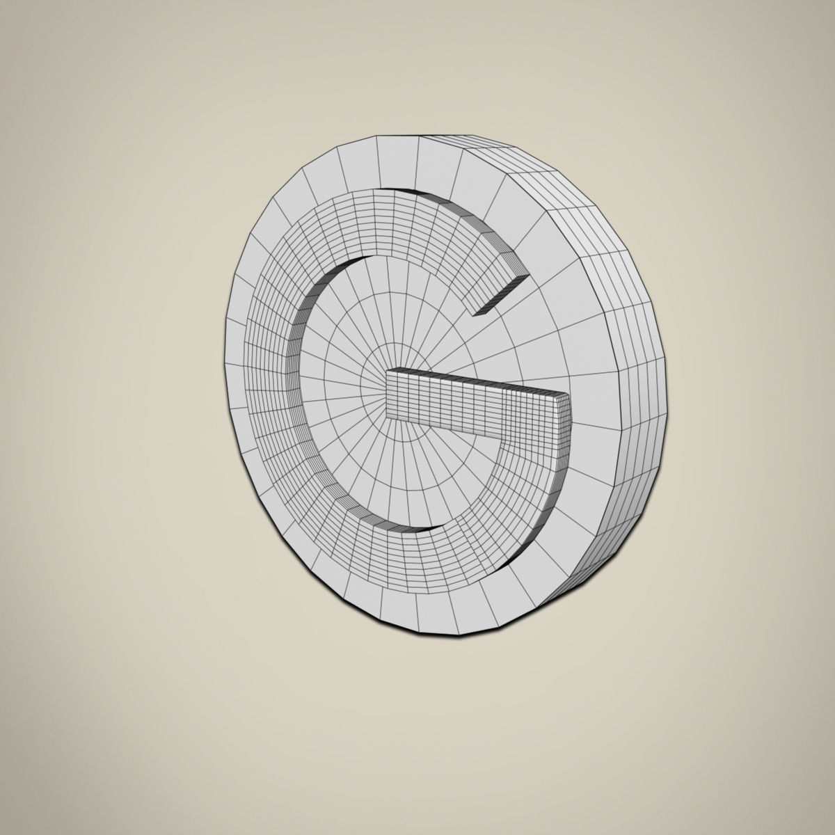 Google logo Low-poly 3D model_5