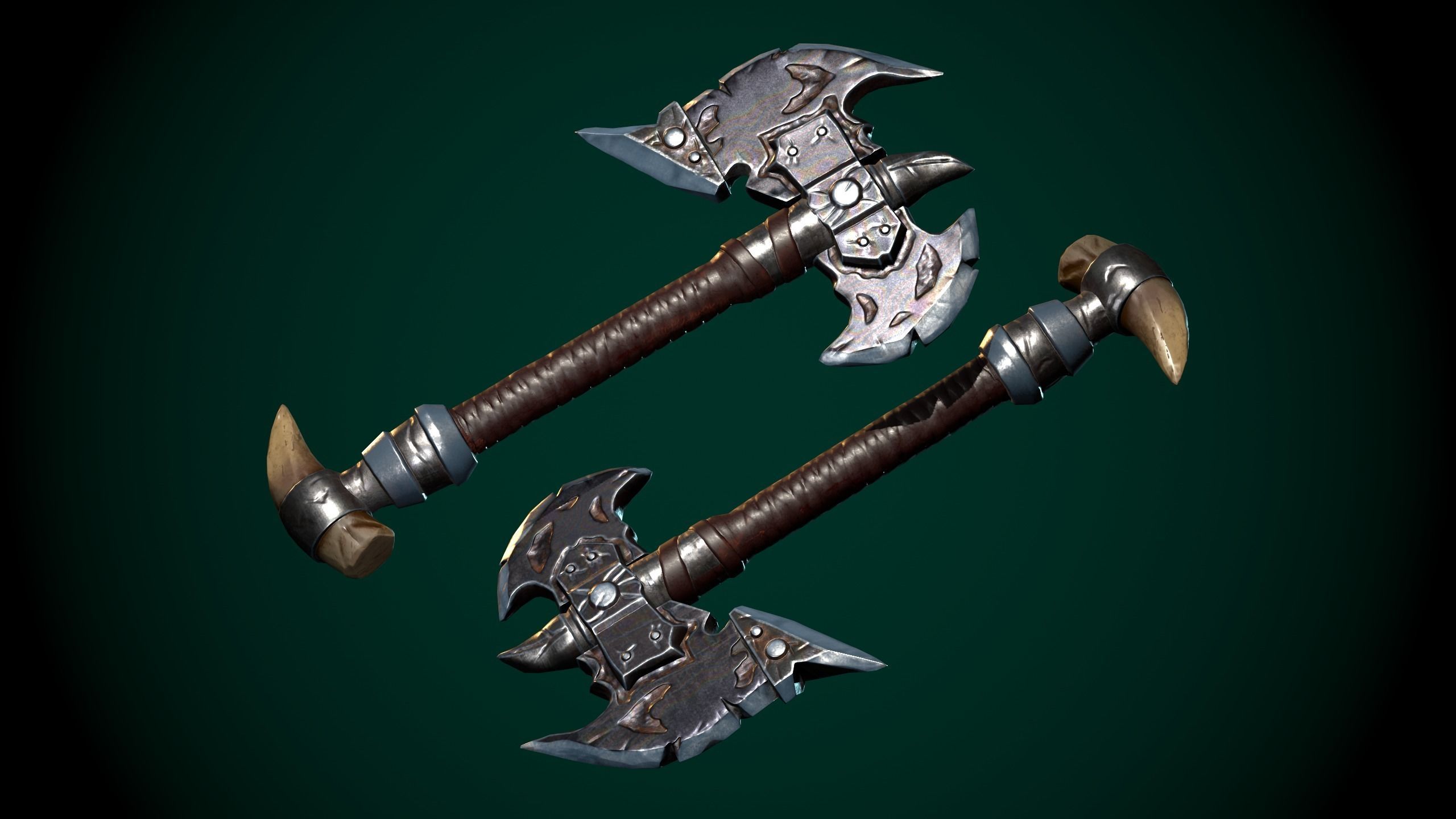 Tiger warrior Low-poly Animated 3D model Low-poly 3D model_4