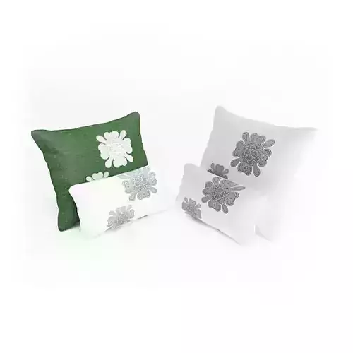 Freen And White Decorative Pillows