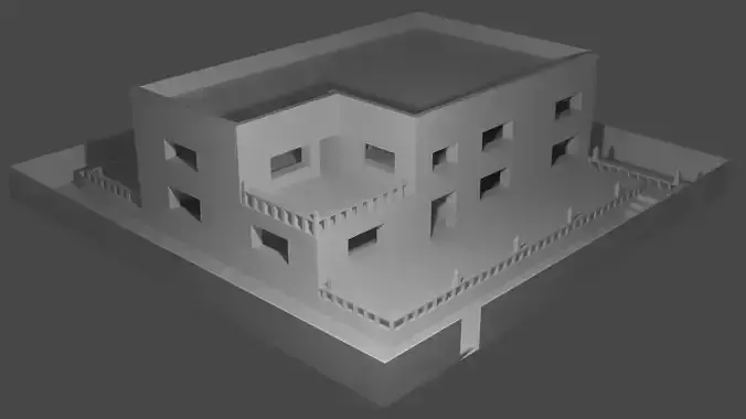 high poly home ready to print