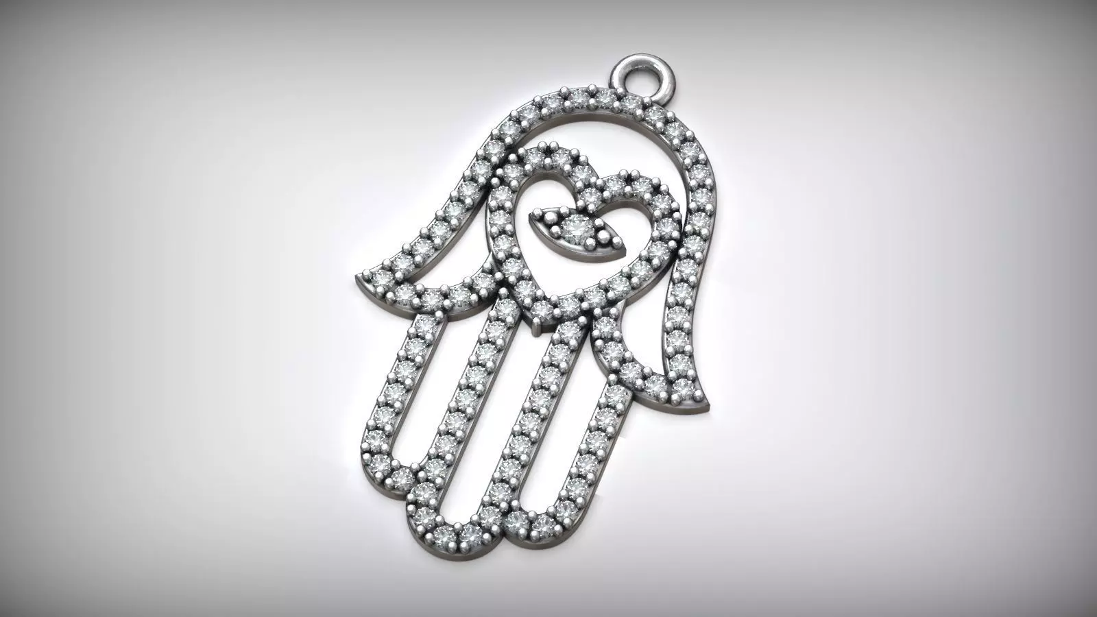 Hamsa Maghreb Amulet Fatima Hand Free 3D print model