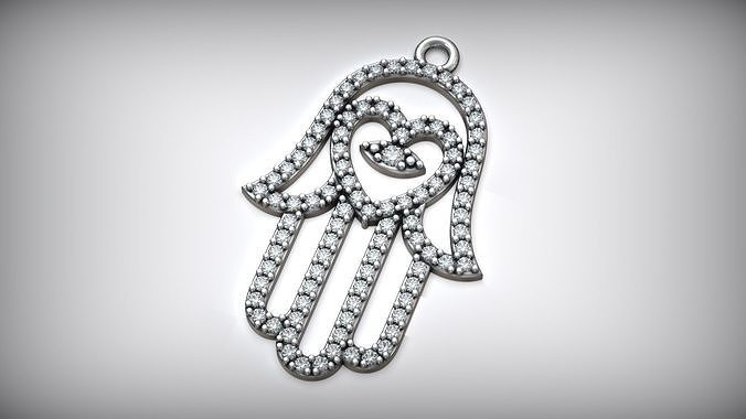 Hamsa Maghreb Amulet Fatima Hand  Free 3D print model