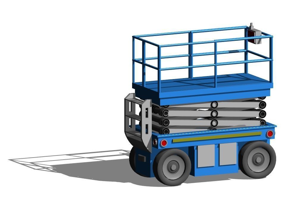 MS-08-PARAMETRIC SCISSOR LIFT PLATFORM 3D MODEL REVIT FAMILY 3D model_14