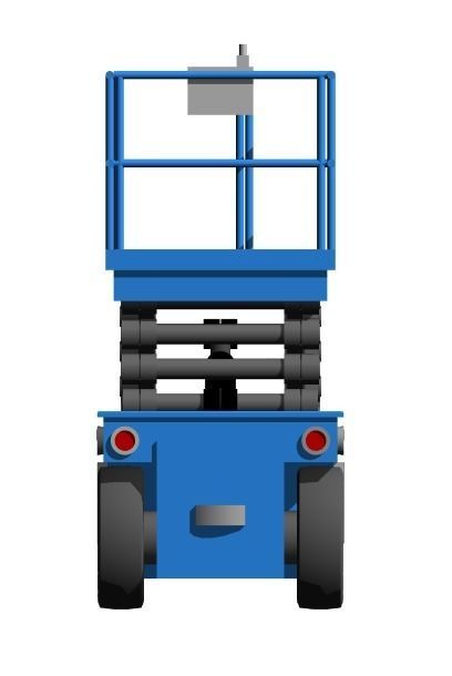 MS-08-PARAMETRIC SCISSOR LIFT PLATFORM 3D MODEL REVIT FAMILY 3D model_13