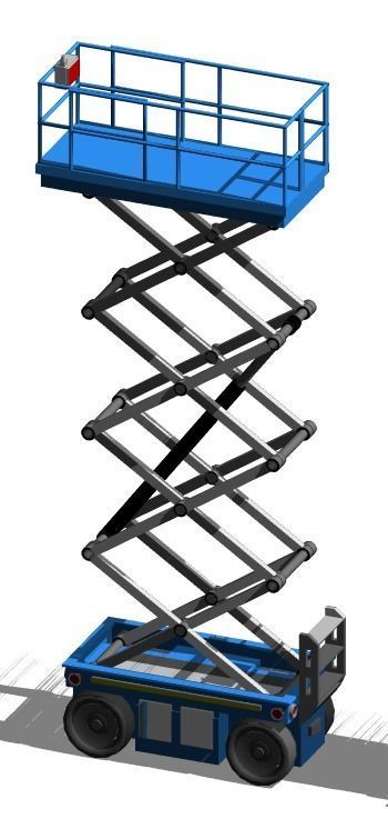 MS-08-PARAMETRIC SCISSOR LIFT PLATFORM 3D MODEL REVIT FAMILY 3D model_6