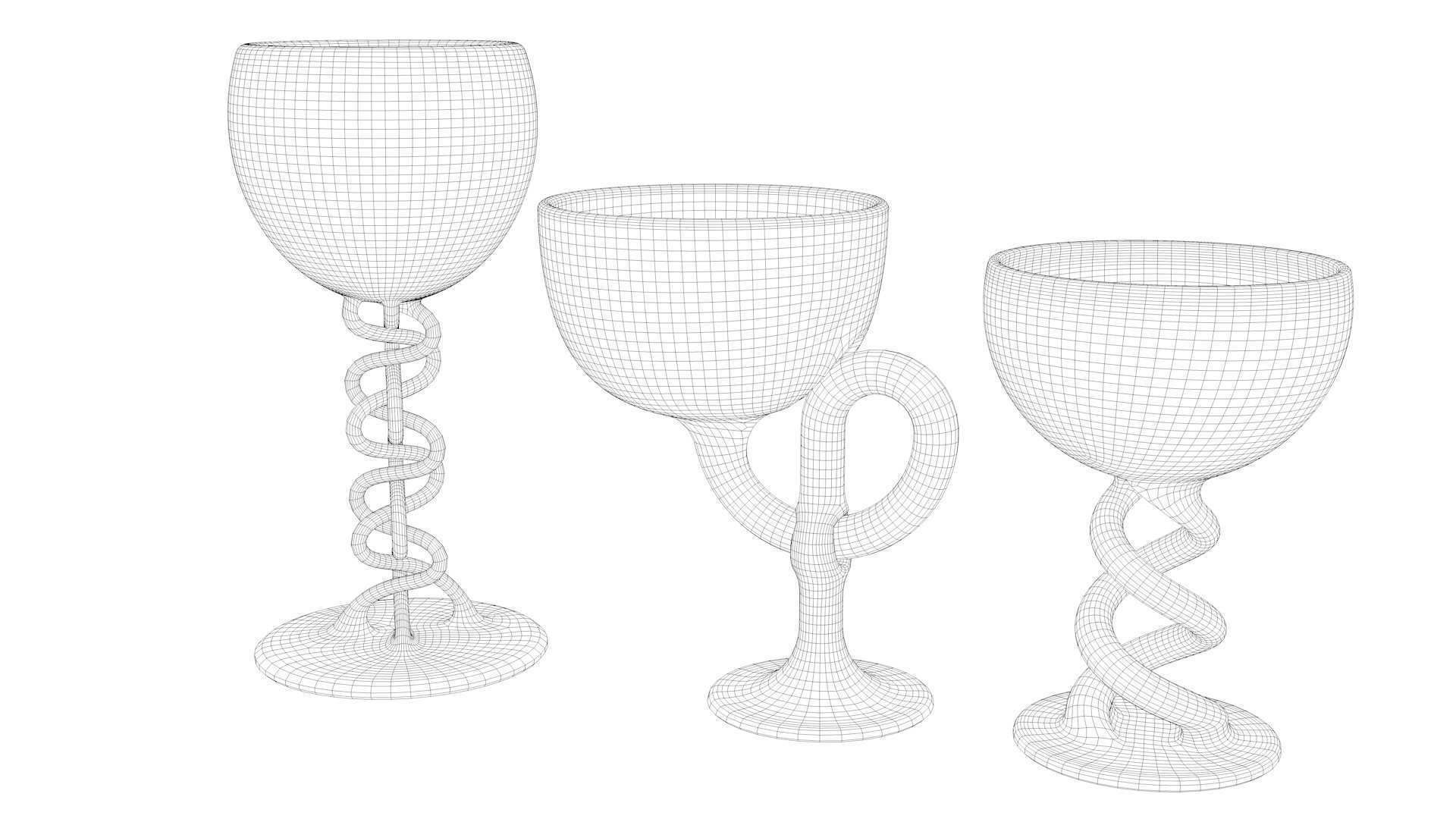 designed glass 3D model_18