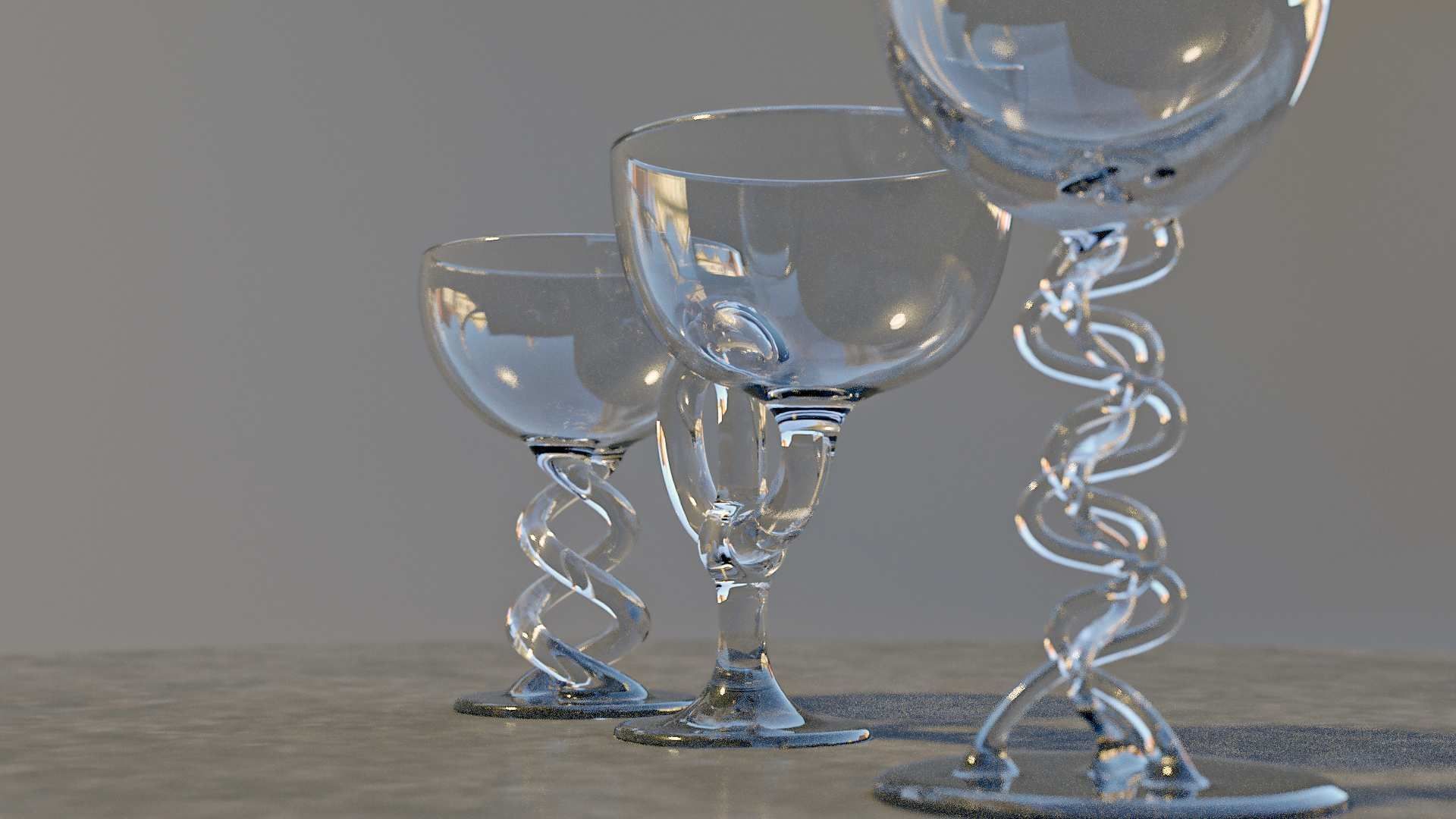 designed glass 3D model_2