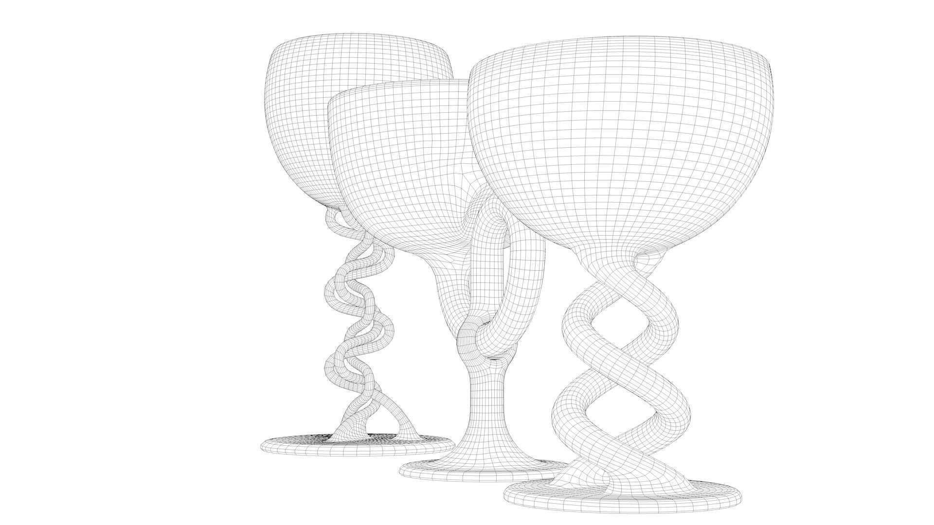 designed glass 3D model_23