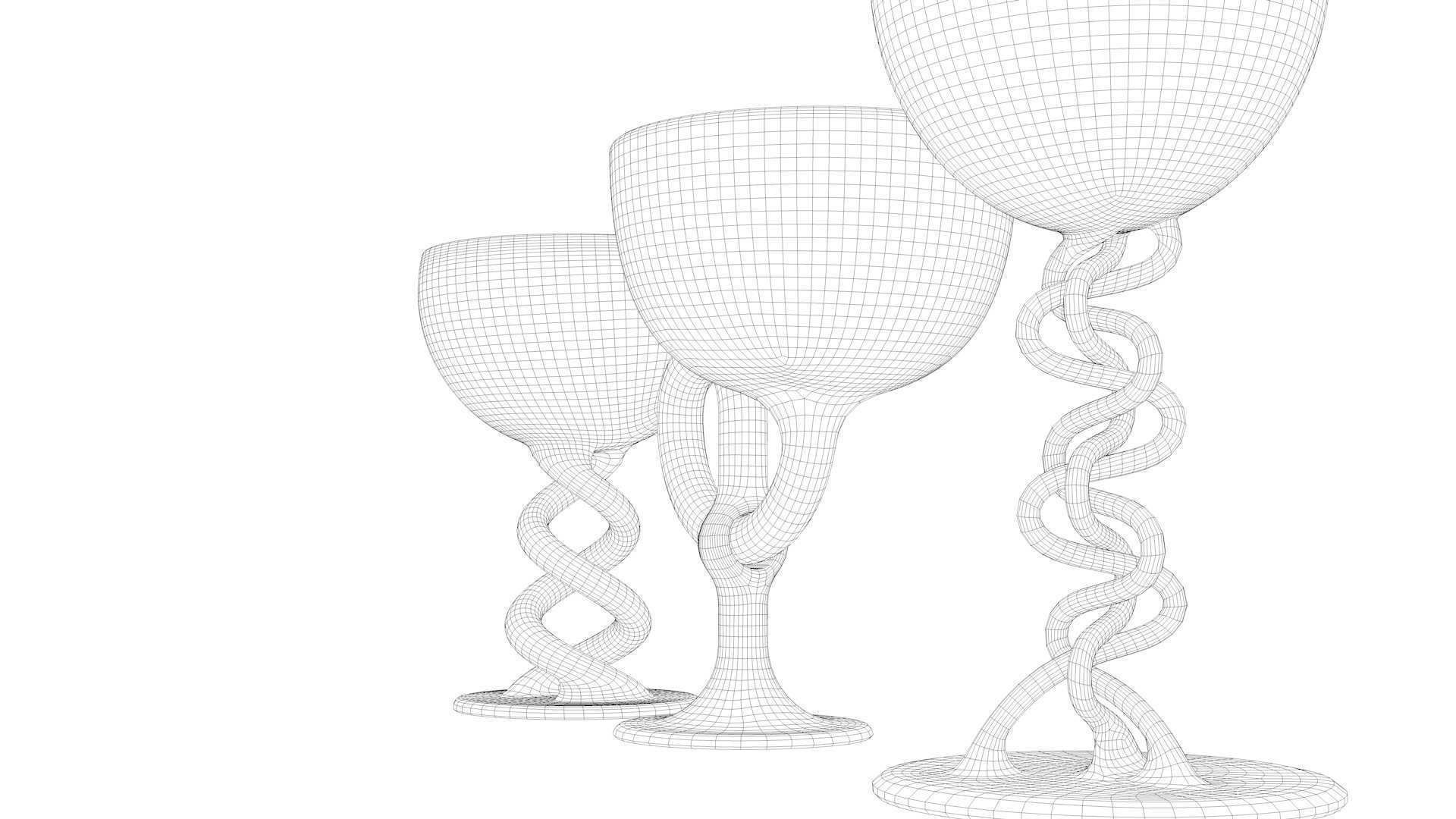 designed glass 3D model_20
