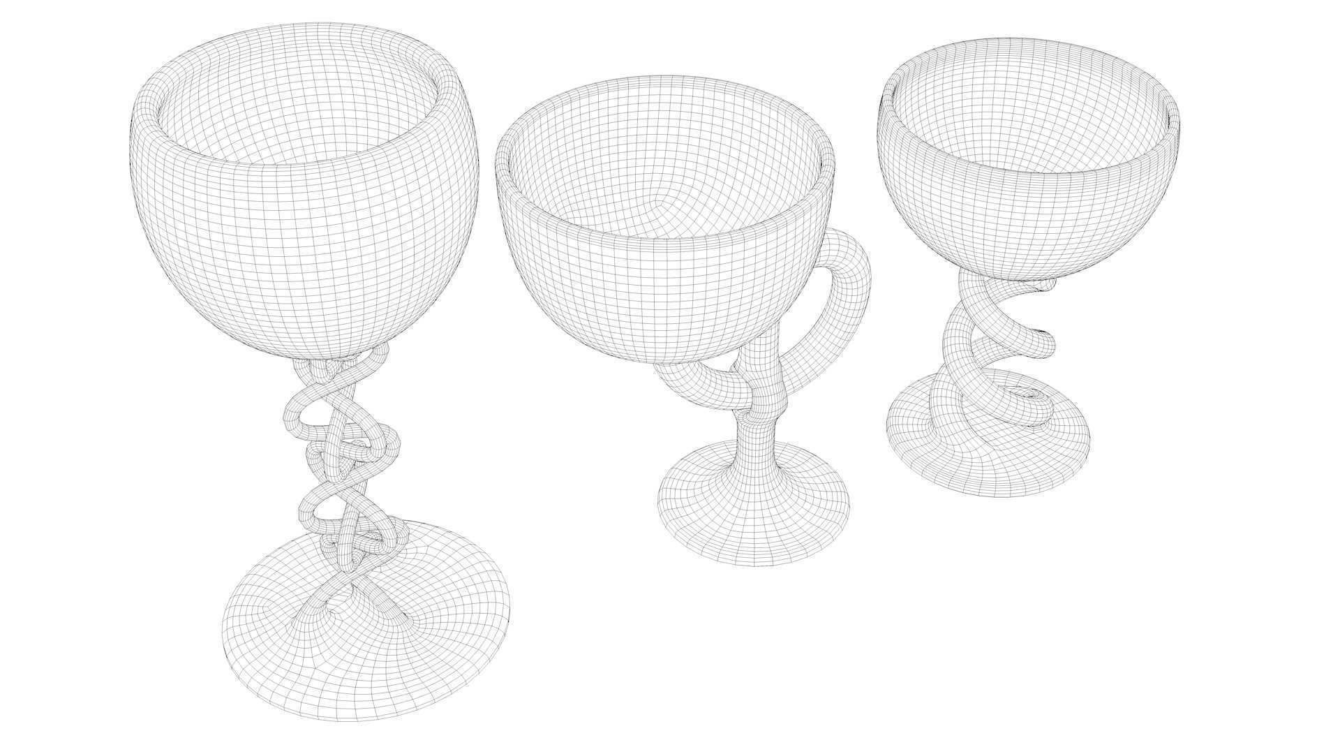 designed glass 3D model_19