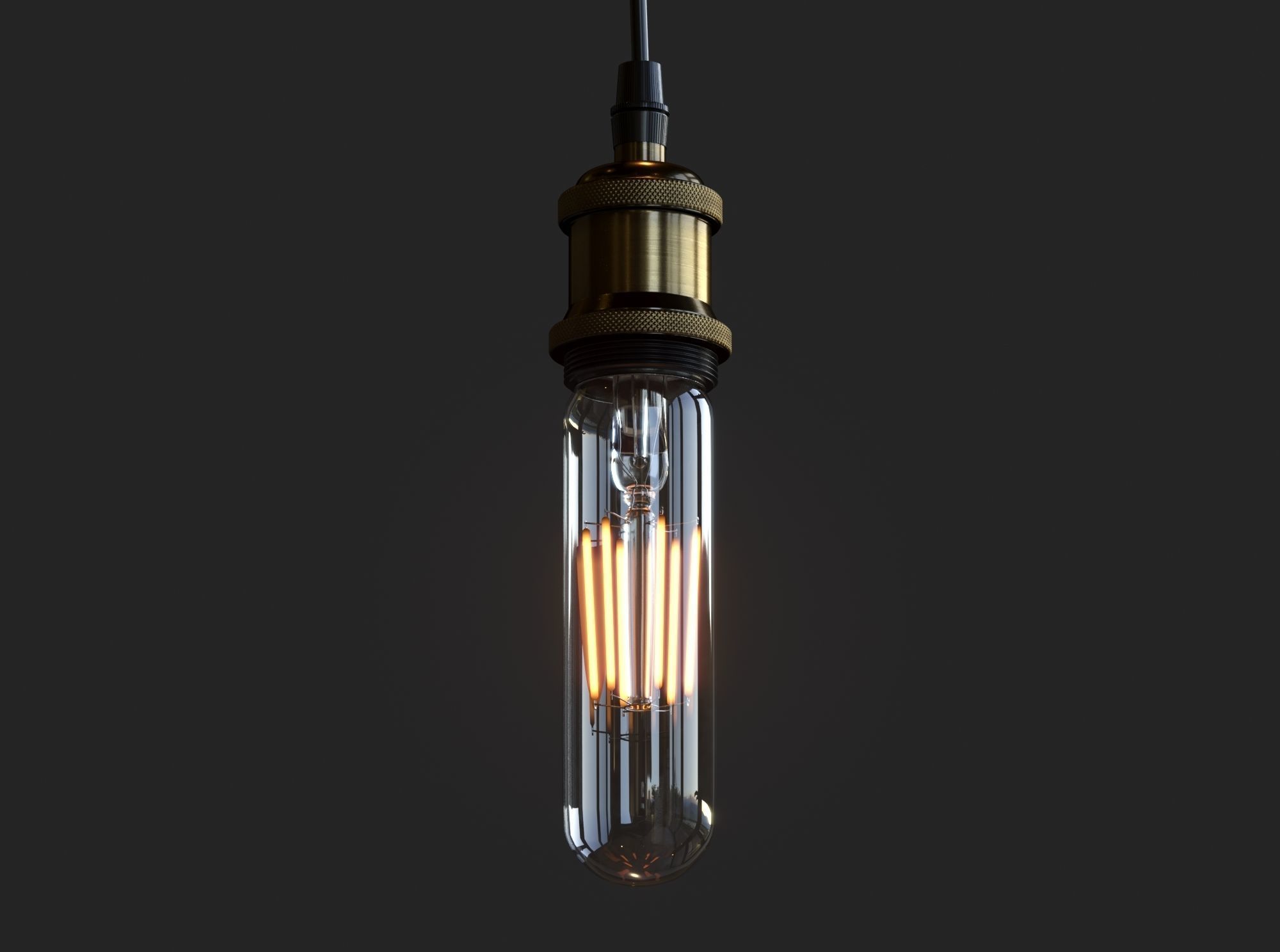 Pendant Light Bulb 04 3D model_3