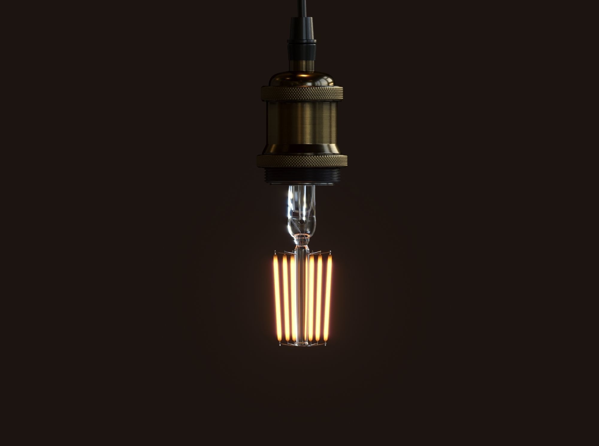 Pendant Light Bulb 04 3D model_1