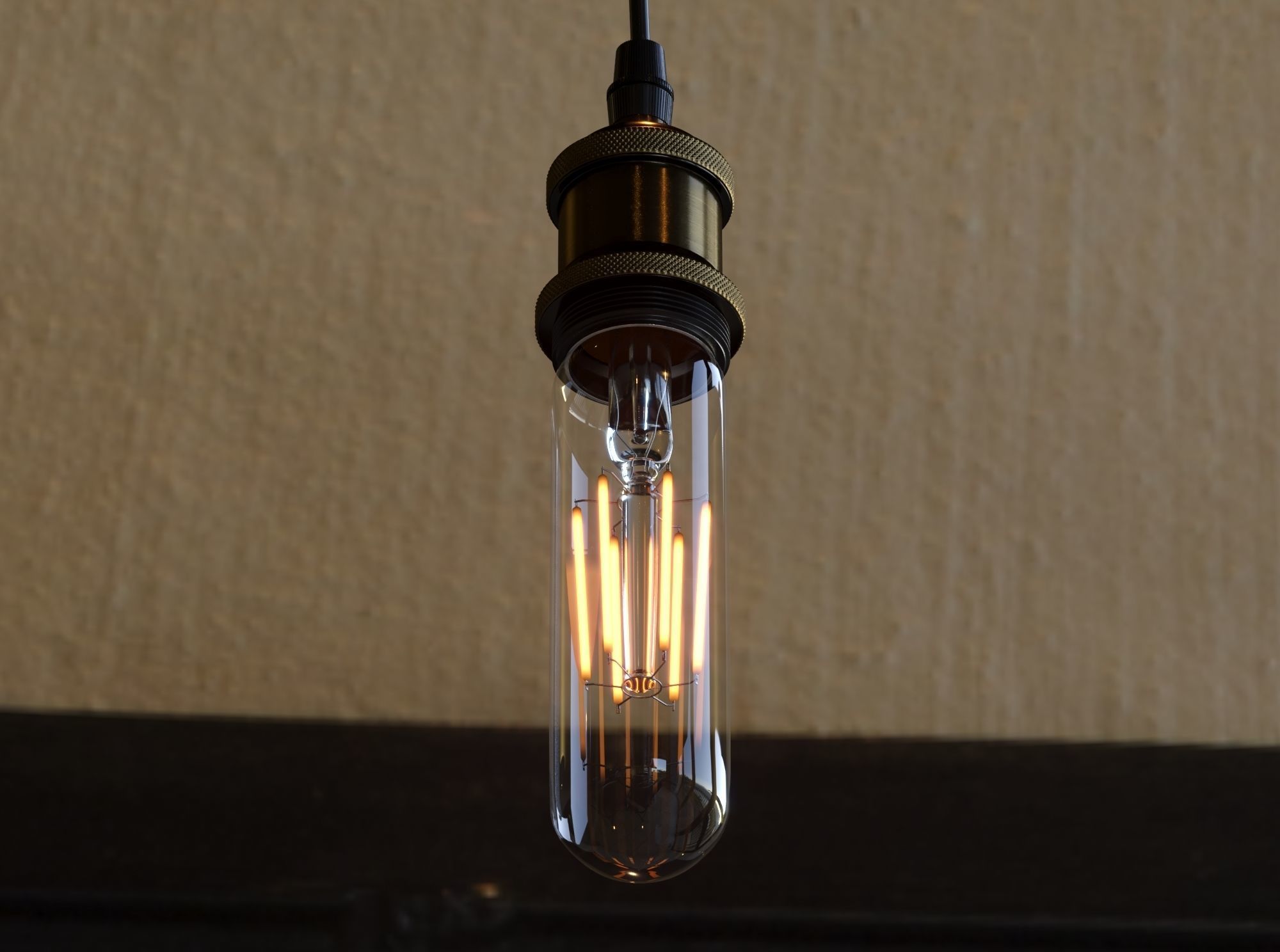 Pendant Light Bulb 04 3D model_2